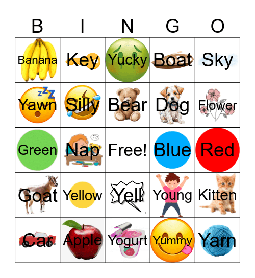 Letter bingo! Bingo Card