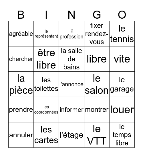 Dossier 2 Quartier Français 1 (p. 99, 108, 109) Bingo Card