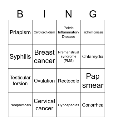 SI 11/8 - Reproductive Bingo Card