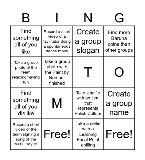 Humanitarian Bingo: Managing Silly Operations Bingo Card