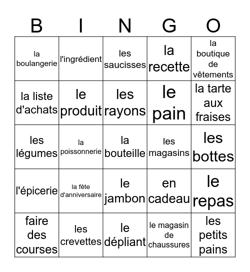 Dossier 4 Quartier Français 2 (p. 252, 253, 254, 255) Bingo Card