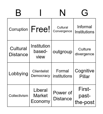Tutorial 4 Bingo Card