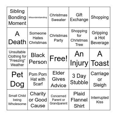 Hallmark Bingo (Easy) Bingo Card