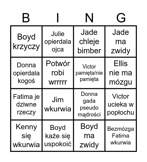 From Bingo Card