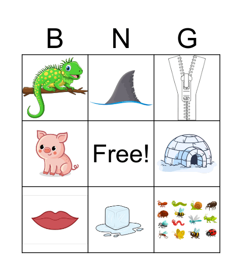 All about the I Bingo Card
