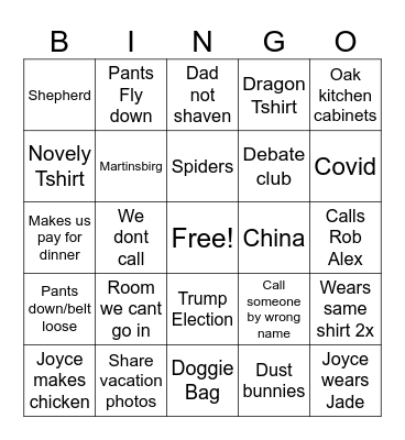 PapaGoose Bingo II Bingo Card