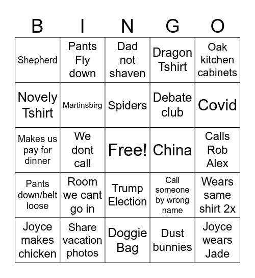 PapaGoose Bingo II Bingo Card