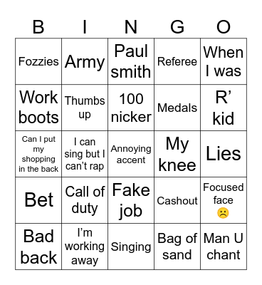 Bingo Bingo Card