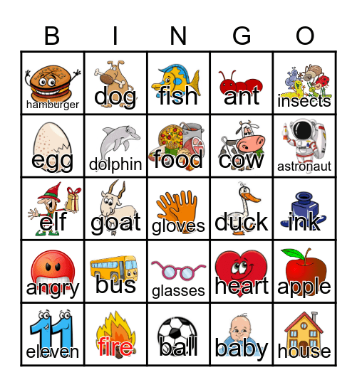 A-I Bingo Card