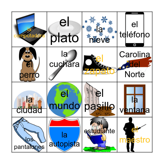 La Lotería Espartana Bingo Card