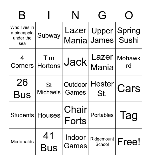 LGM COMMUNITY Bingo Card