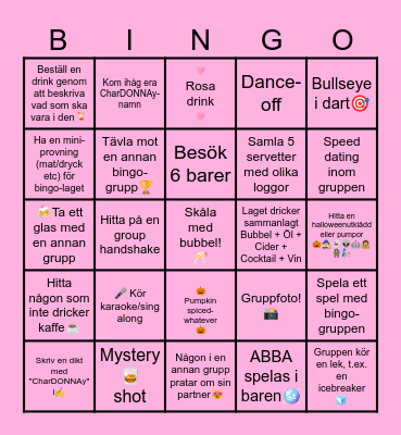 🍂CharDONNAy-bingo🍂 Bingo Card