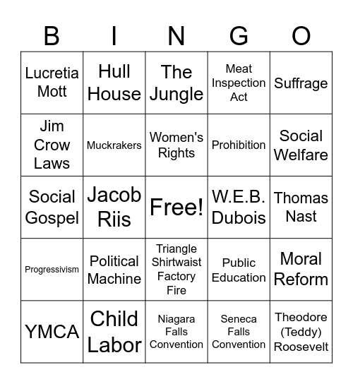 LEARN Bingo Card