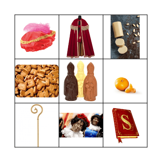 De Sint Bingo Card