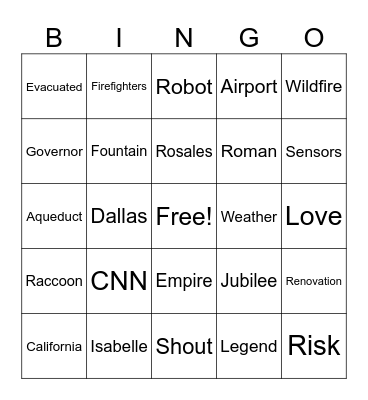 CNN 10 11/8/24 Bingo Card