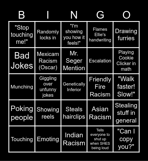 Chelsea Bingo Card