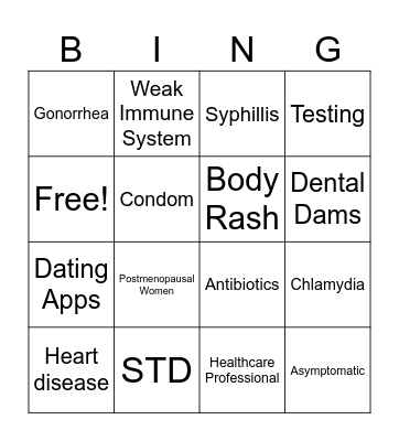 Sexual Health for Elders Bingo Card