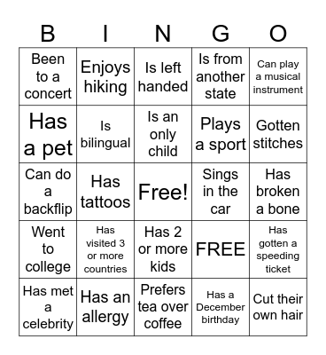 Common Desk Westchase Bingo Card