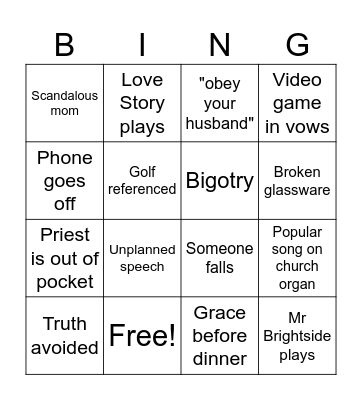 Tampa Twerkin Bingo Card