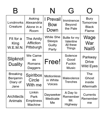 MoreCore Bingo! Bingo Card