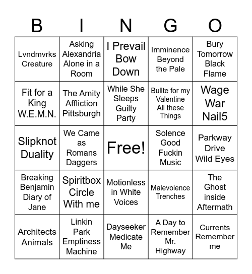 MoreCore Bingo! Bingo Card