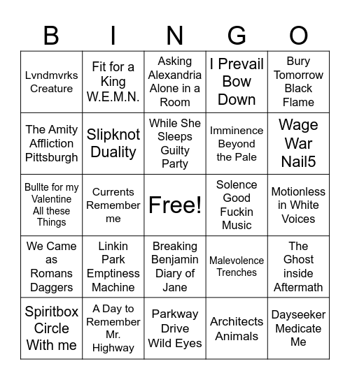 MoreCore Bingo! Bingo Card