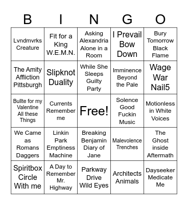MoreCore Bingo! Bingo Card