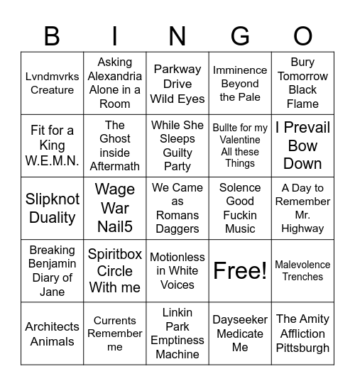 MoreCore Bingo! Bingo Card