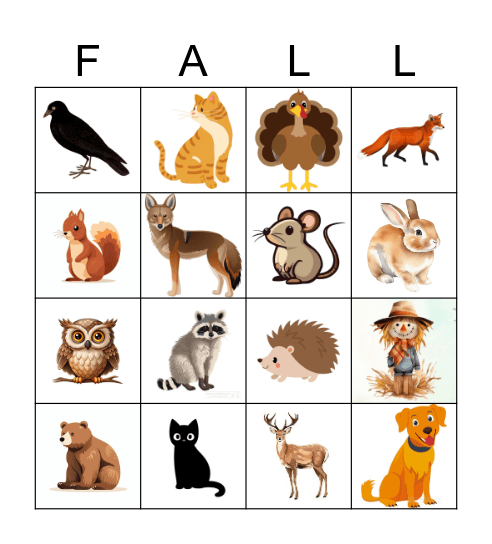 Happy Fall! Bingo Card