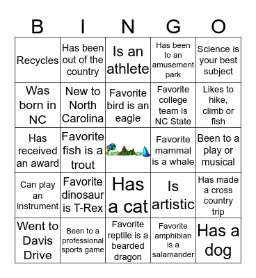 Earth People Bingo  Bingo Card