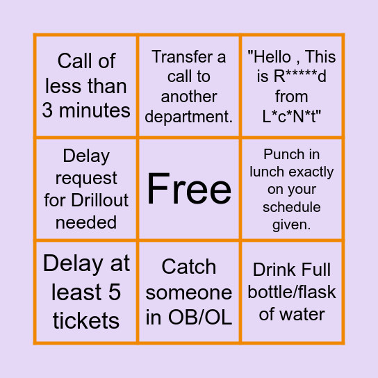 SOC BINGOOOOO Bingo Card