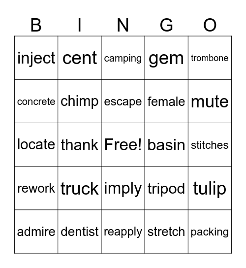 VOLUME 3 Bingo Card