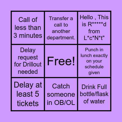 SOC BINGOOOO Bingo Card