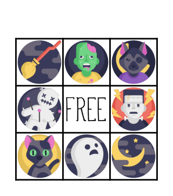 Halloween Bingo Card