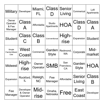 Onion Discovery Bingo Card