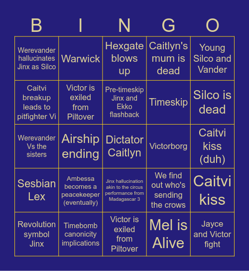 Axo's Arcane S2 Bingo Card