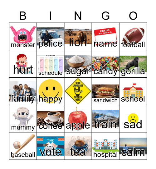 ASL Review-This and That Bingo Card