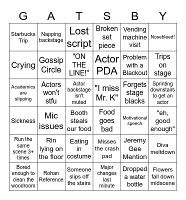 tech weak Bingo Card