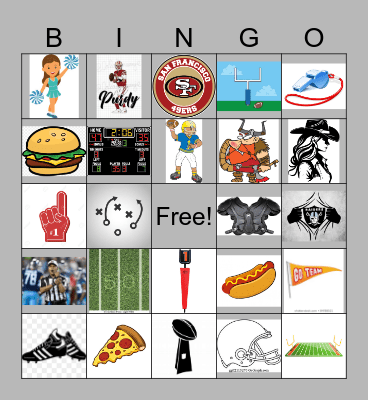 FOOTBALL Bingo Card