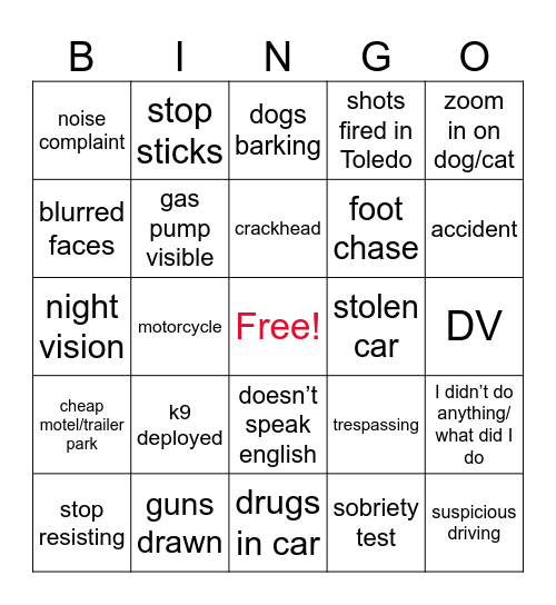 OP Live Bingo Card