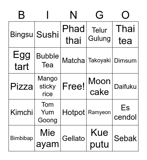 Minhtira Bingo Card