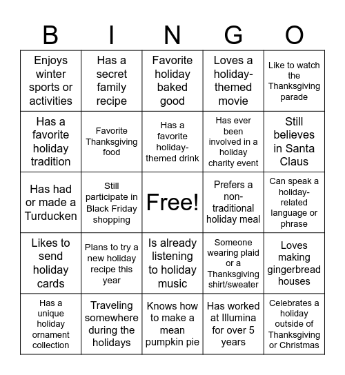 SD RQC BINGO Card