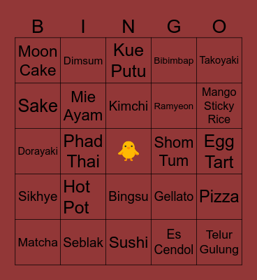 xooseok Bingo Card
