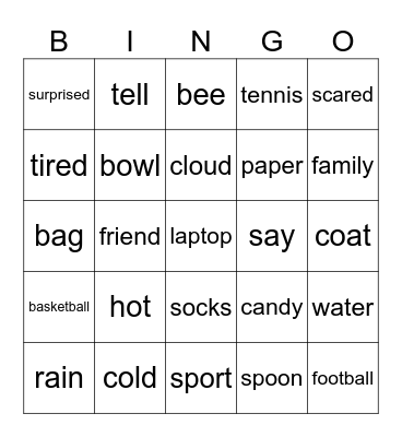 Chiêu bee7 Bingo Card