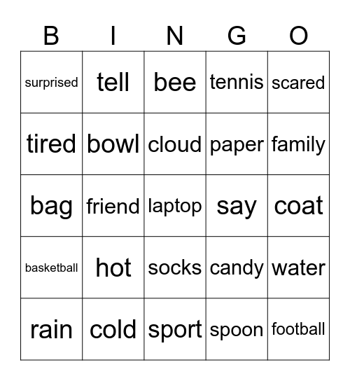 Chiêu bee7 Bingo Card