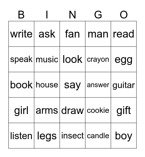 Chiêu bee5 Bingo Card