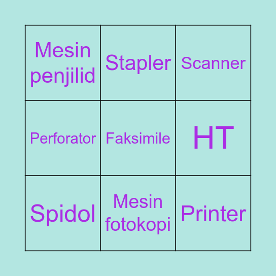 Coba Bingo Card