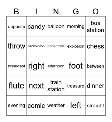 Triển bee3 Bingo Card