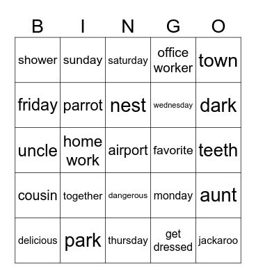 Triển Bee5 Bingo Card