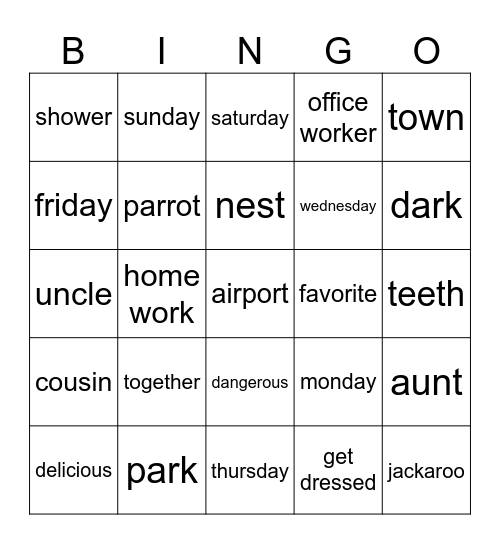 Triển Bee5 Bingo Card